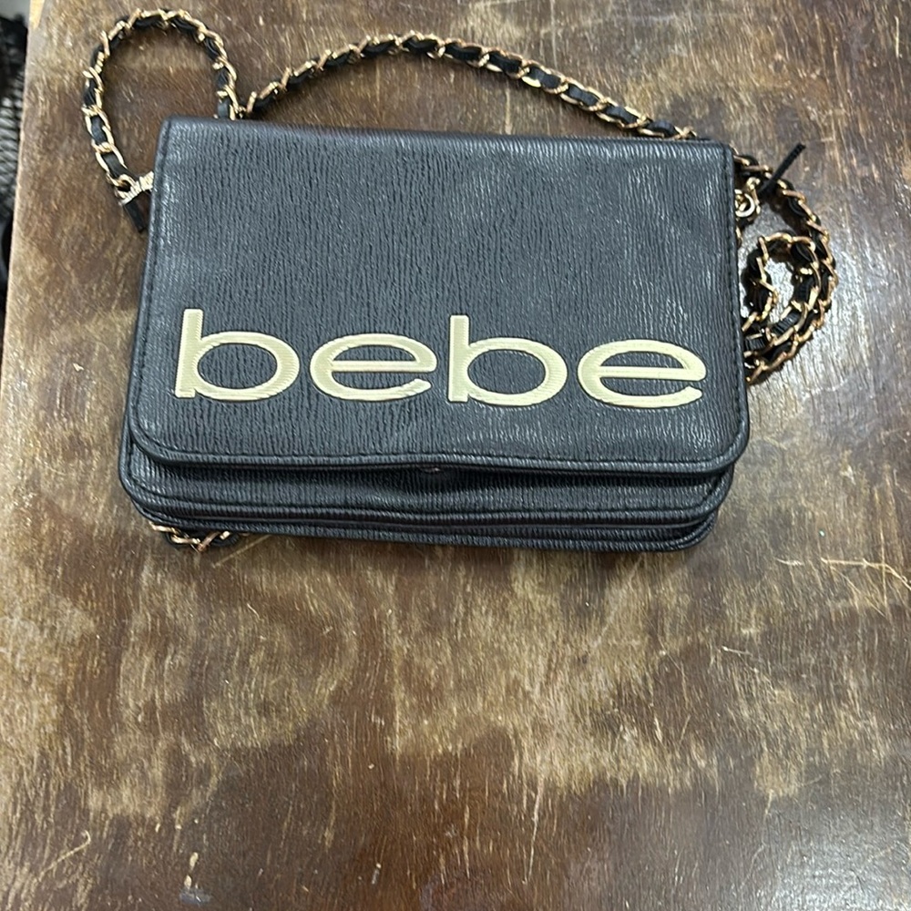 Bebe Fabiola Black Crossbody Bag